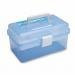 Imported Nail Art 2 Layer Empty Makeup Brush Container Tool Storage Box Random Color