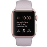 Apple Watch 38mm Aluminum Case Sport with Lavender Band, Rose Gold Body (Certified Refurbished)