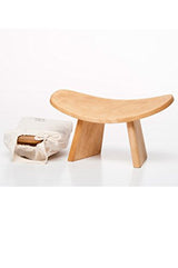 IKUKO Wooden Meditation Bench (Natural Wood) 18cm