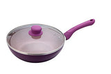 Wonderchef Royal Velvet Induction Base Aluminium Cookware Set, 4-Pieces, Purple