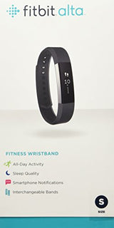 Fitbit Alta Fitness Tracker, Silver/Black, Small