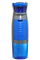Contigo AUTOSEAL Kangaroo Reusable Water Bottle with Storage Compartment, 24oz, Blue
