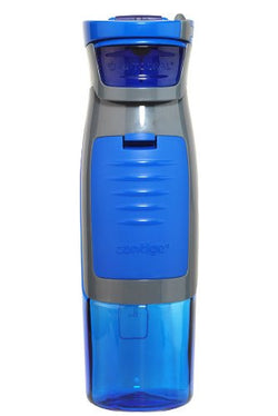 Contigo AUTOSEAL Kangaroo Reusable Water Bottle with Storage Compartment, 24oz, Blue