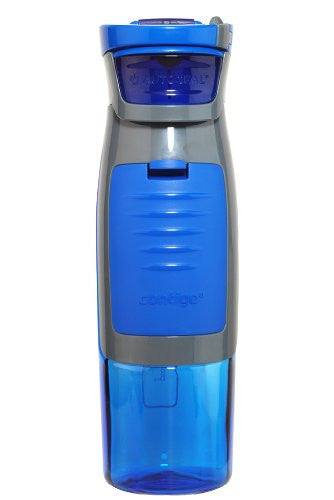 Contigo AUTOSEAL Kangaroo Reusable Water Bottle with Storage Compartment, 24oz, Blue