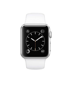 Apple Watch Sport 42mm Silver Aluminum Case with White Band (Certified Refurbished)