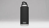 YETI Rambler 36oz Vacuum Insulated Stainless Steel Bottle with Cap, Black DuraCoat