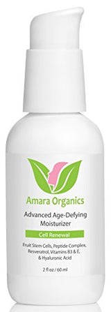 Amara Organics Anti Aging Face Cream Moisturizer with Resveratrol & Peptides, 2 fl. oz.