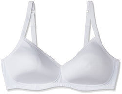 Amante Padded Non-wired Cotton T-shirt Bra (BFCV32White38D_White_38D)