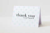 Modern Chic Thank You Cards by Luxye - 36 Note Cards 6 Designs Blank Inside with Envelopes - Made in USA