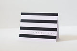 Modern Chic Thank You Cards by Luxye - 36 Note Cards 6 Designs Blank Inside with Envelopes - Made in USA