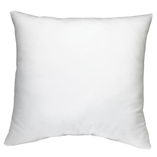 DreamHome Square 18inch L X 18inch W Poly Pillow Insert, White
