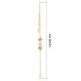 Jewel Cartel by Gehna Tints and Tinges Collection .925 Sterling Silver and Pearl Charm Bracelet