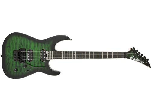 Jackson Pro Series Dinky DK2Q - Transparent Green Burst
