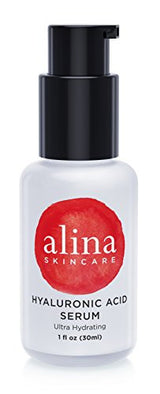 Alina Skin Care Pure & Pristine Hyaluronic Acid Serum with Multiple Moisturizers for Maximum Hydration and Clinically Studied Soothing/Calming Actives, 1.0 Ounce
