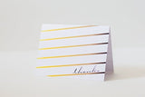 Modern Chic Thank You Cards by Luxye - 36 Note Cards 6 Designs Blank Inside with Envelopes - Made in USA