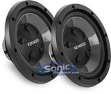 Pair of Kenwood KFC-W112S (KFCW112S) 12" Single 8 ohm Performance Series Car Subwoofers