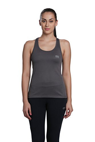 Silvertraq Women's Sweat Wicking Racerback Top Grey 2XL