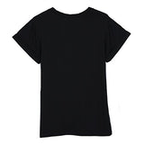 Aurora Women's Tops Cute Letters Print Tshirt Basic O neck Shirts Casual Tee Black Size S DT17