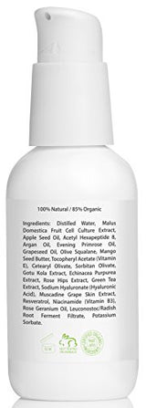 Amara Organics Anti Aging Face Cream Moisturizer with Resveratrol & Peptides, 2 fl. oz.