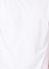 Pick Indiana Men's Round Neck Half Sleeve Solid T-Shirt (White)