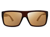 TREEHUT¨ Wooden Bamboo Sunglasses Temples Classic Aviator Retro Square Wood Sunglasses