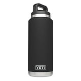 YETI Rambler 36oz Vacuum Insulated Stainless Steel Bottle with Cap, Black DuraCoat
