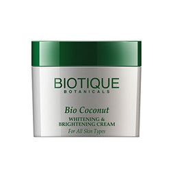 Biotique Bio Coconut Whitening & Brightening Cream For All Skin Types,  50G