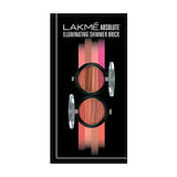 Lakme Absolute Illuminating Blush, Shimmer Brick in Pink, 10g