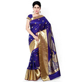 Varkala Silk Sarees Women's Art Silk Paithani Saree(JB5004RBV_Blue &amp; Violet)