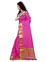 e-VASTRAM Womens Tassar Silk Saree With Zari Blouse(TAP_Pink)