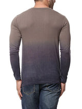 Gritstones Steel Grey Full Sleeve V Neck T Shirt GSFSOMBVNECKSGRY_XL