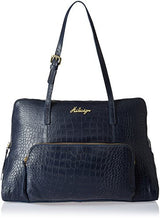 Hidesign 109 02-Croco Women's Shoulder Bag Handbag (Blue)