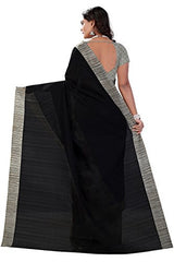 Trendz Bhagalpuri Cotton Silk Saree(TZ_Yamuna_Black)