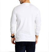 Rodid Solid Men's V-neck White T-Shirt (B-RODTSY-W-L)