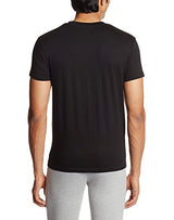 Hanes Men's V-Neck Cotton T-Shirt (8907163459886) (MPH75-002-PL Jet BLK L)