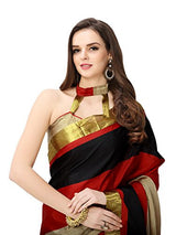 Glory Sarees Women's multi color saree jari101