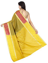 RR's Women's Kanchipuram Art Silk Saree Handloom Saree (NBB001 OLIVE GOLD)