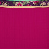 Oomph! Women's Chiffon Sarees Party Wear/Fancy Chiffon Sarees/Printed Chiffon Sarees - Magenta &amp; Indigo Blue