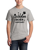 Pepperclub Men's Cotton Round Neck Half Sleeve Tshirt - Legends are born in January