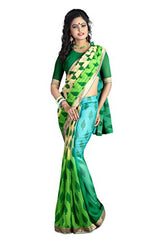 Glory Sarees Women's Georgette Saree (vn1007_green)
