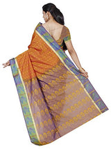 Kanchipuram Silk Saree Handloom Pattu Saree (PMB001-ORANGE GOLD)