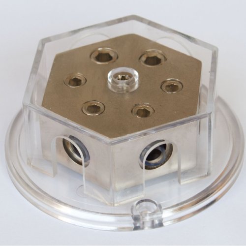 Audiotek - AT-309 - Car Vehicle AGU Fuse 4 AWG Distribution Metal Block