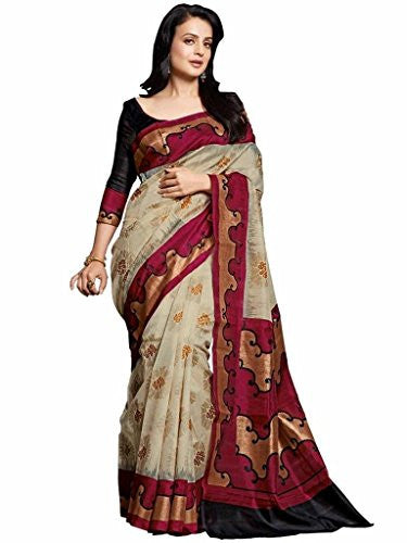 Glory Sarees Women's Silk Saree (kalapi23_Beige)