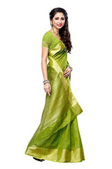 Mimosa Women'STassar Silk Saree Color: Olive(3219-2085-OLV)