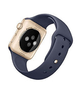 Apple Watch Sport 42mm Gold Aluminum Case with Midnight Blue Sport Band (Certified Refurbished)