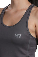 Silvertraq Women's Sweat Wicking Racerback Top Grey 2XL
