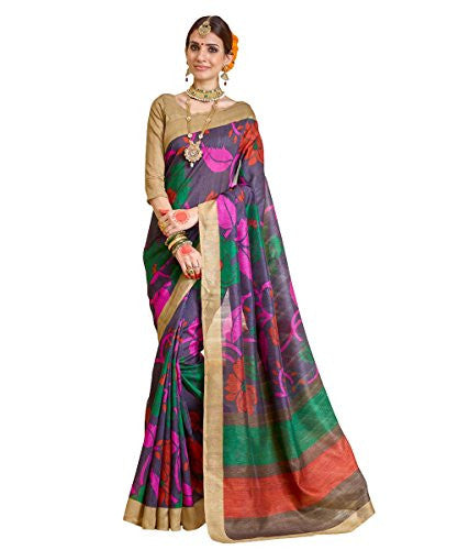 Glory Sarees Ethnic Wear Women's Sarees (gloryart03_bluecolor)