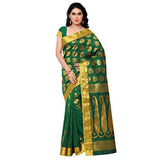 Varkala Silk Sarees Silk Kanchipuram Saree With Blouse Piece (SS3110PG_Pakistani Green)