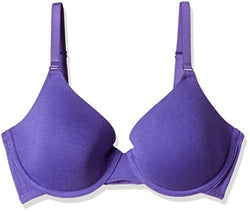 Amante Padded Wired Cotton T-shirt Bra (BFCV23Purple34C_Purple_34C)