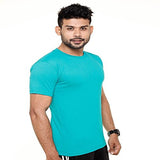 Fleximaa Men's Cotton Round Neck T-Shirt Grey Milange, Black, Shade Green &amp; S... (r-gy-b-sg-sgy-xl)